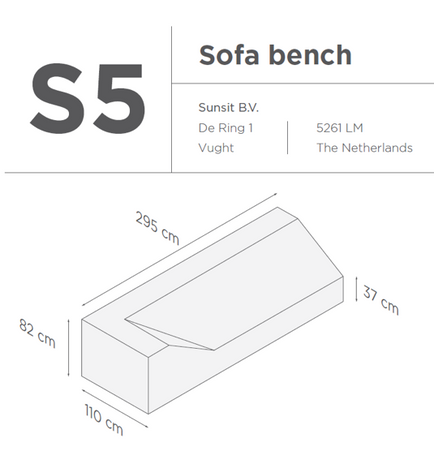 SUNS tuinmeubelen Suns | Beschermhoes | Loungeset Ibiza | s4-5