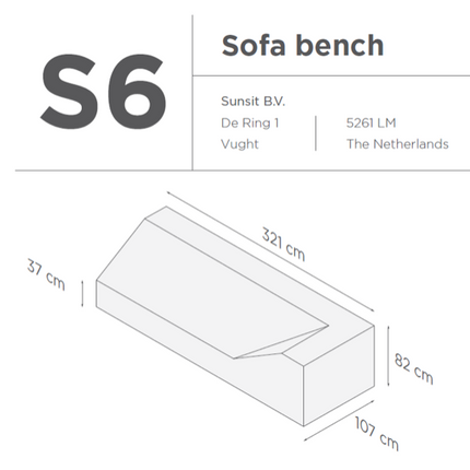 SUNS tuinmeubelen Suns | Beschermhoes | Loungeset Ibiza | S6-7