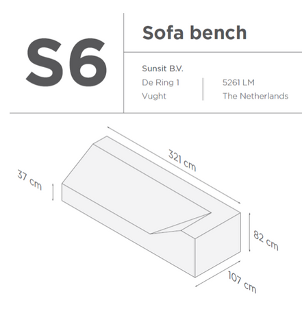 SUNS tuinmeubelen Suns | Beschermhoes | Loungeset Ibiza | S6-7