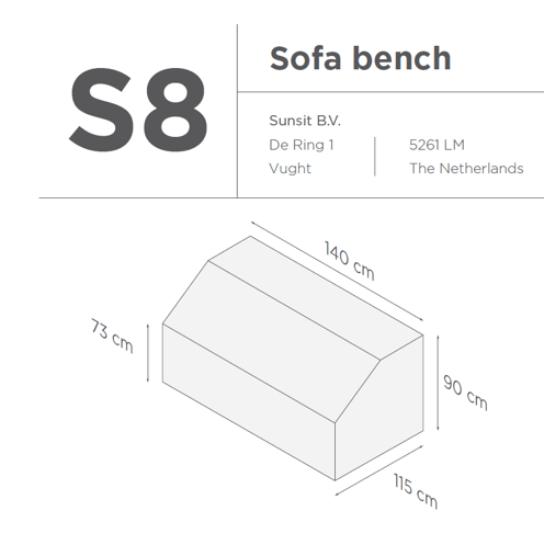 SUNS tuinmeubelen Suns | Beschermhoes | Loungeset | s8-10