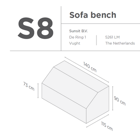 SUNS tuinmeubelen Suns | Beschermhoes | Loungeset | s8-10