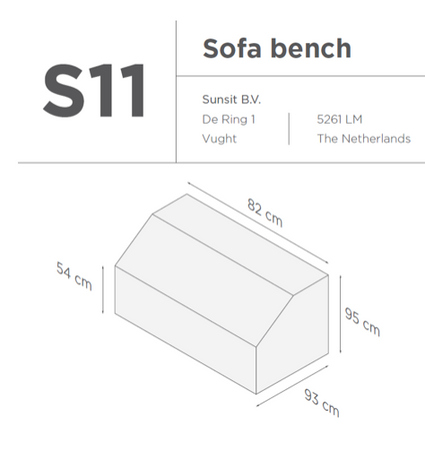 SUNS tuinmeubelen Suns | Beschermhoes | Merano Sofa set | s11 | s12