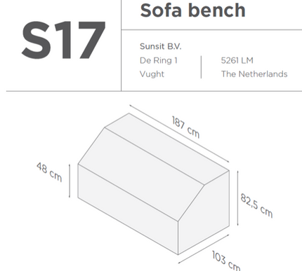 SUNS tuinmeubelen Suns | Beschermhoes Set | Termoli | s15-s17