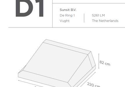 SUNS tuinmeubelen Suns | Beschermhoes voor Daybed | D1