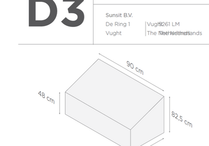 SUNS tuinmeubelen Suns | Beschermhoes voor Daybed | D3