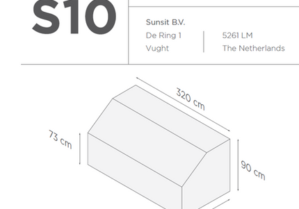 SUNS tuinmeubelen Suns | Beschermhoes voor loungebank | Grijs | S10