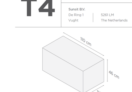SUNS tuinmeubelen Suns | Beschermhoes voor Loungetafel | T4-T5-T6