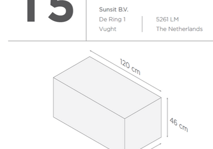 SUNS tuinmeubelen Suns | Beschermhoes voor Loungetafel | T4-T5-T6