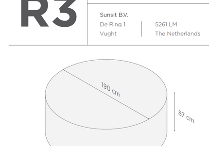 SUNS tuinmeubelen Suns | Beschermhoes voor Tuinset | R1-R2-R3