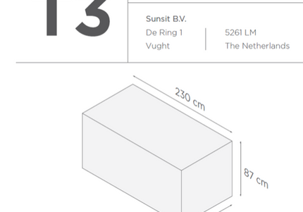SUNS tuinmeubelen Suns | Beschermhoes voor Tuinset | T1-T2-T3-T7-T9