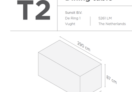 SUNS tuinmeubelen Suns | Beschermhoes voor Tuinset | T1-T2-T3-T7-T9