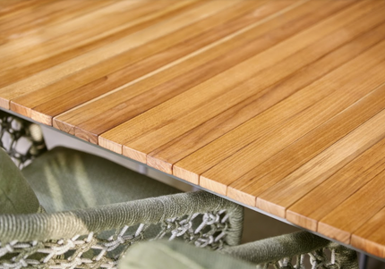 SUNS tuinmeubelen Tuintafel Rialto | Teak Top | 163/204x100 |