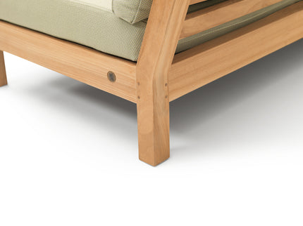 Wolfwood tuinmeubelen Coffee Bay Loungeset | kleine hoekopstelling met hocker