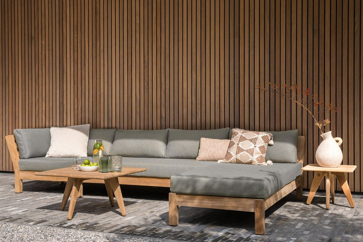 Wolfwood tuinmeubelen Coffee Bay Loungeset | met chaisse longue en 2 salon tafels