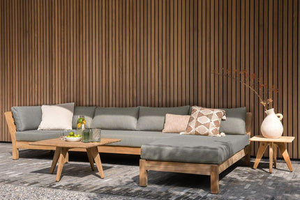 Wolfwood tuinmeubelen Coffee Bay Loungeset | met chaisse longue en 2 salon tafels