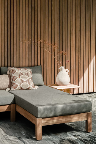 Wolfwood tuinmeubelen Coffee Bay Loungeset | met chaisse longue en 2 salon tafels