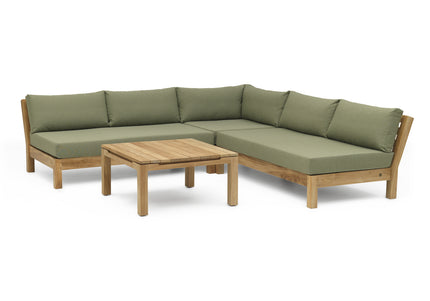 Wolfwood tuinmeubelen Coffee Bay Loungeset | met Luca salon tafel