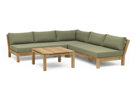 Wolfwood tuinmeubelen Coffee Bay Loungeset | met Luca salon tafel