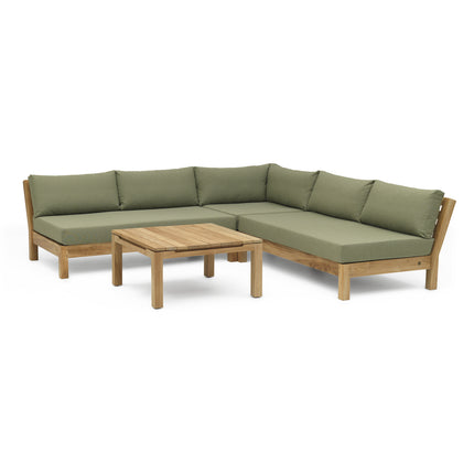 Wolfwood tuinmeubelen Coffee Bay Loungeset | met Luca salon tafel