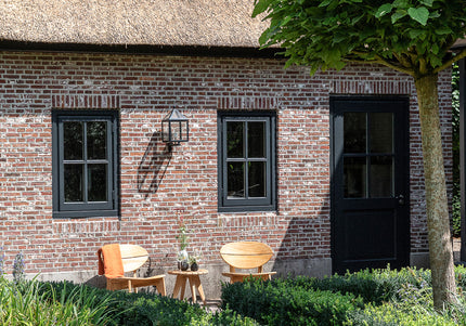 Wolfwood tuinmeubelen Durban loungestoel met hocker