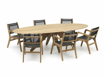 Wolfwood tuinmeubelen Durban tuintafel