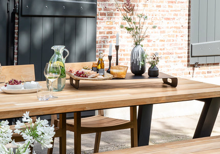 Wolfwood tuinmeubelen George tuintafel | teakhout & aluminium | 280 cm
