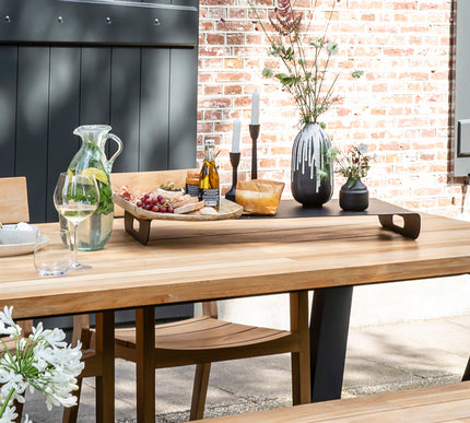 Wolfwood tuinmeubelen George tuintafel | teakhout & aluminium | 280 cm