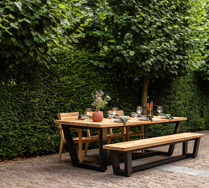 Wolfwood tuinmeubelen George tuintafel | teakhout & aluminium | 280 cm