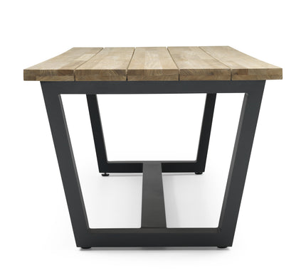 Wolfwood tuinmeubelen George tuintafel | teakhout & aluminium | 280 cm