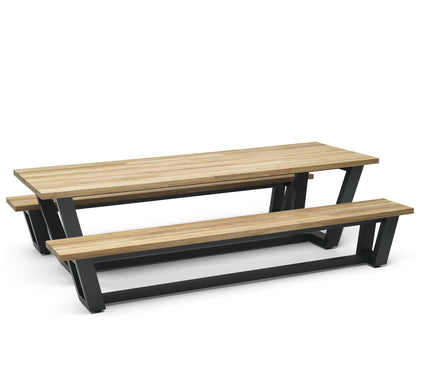 Wolfwood tuinmeubelen George tuintafel | teakhout & aluminium | 280 cm