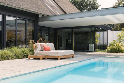 Wolfwood tuinmeubelen James Loungeset | Daybed incl. 2 bijzettafels