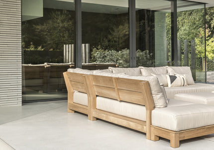 Wolfwood tuinmeubelen James Loungeset | Hoekopstelling Groot