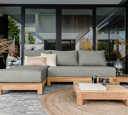 Wolfwood tuinmeubelen James Loungeset | incl. chaise longue