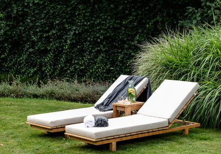 Wolfwood tuinmeubelen James sunlounger | met of zonder kussen