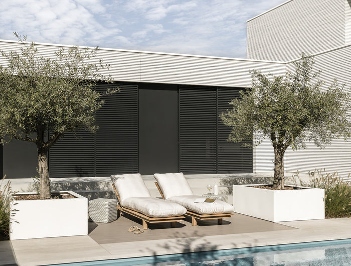 Wolfwood tuinmeubelen James sunlounger | met of zonder kussen