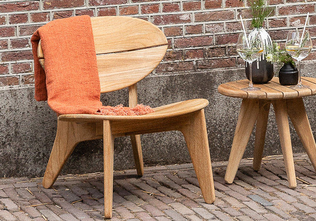Wolfwood tuinmeubelen Norden bijzettafel | Teakhout | Rond
