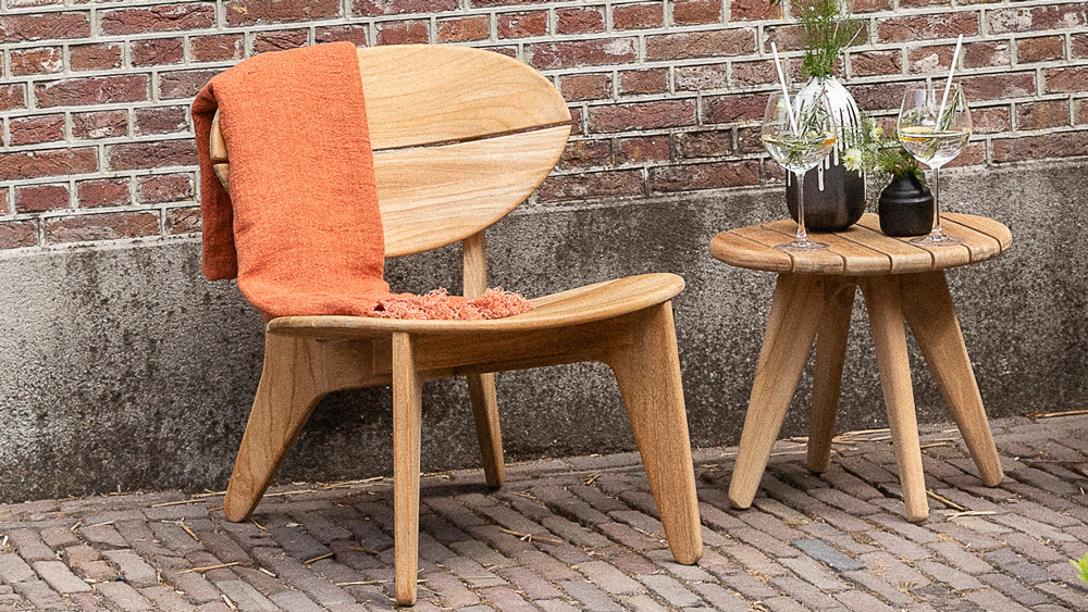 Norden Beistelltisch | Teakholz | runden