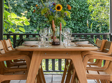 Wolfwood tuinmeubelen Norden dining chair teak