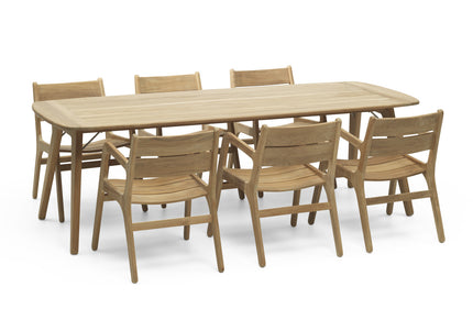 Wolfwood tuinmeubelen Norden dining chair teak