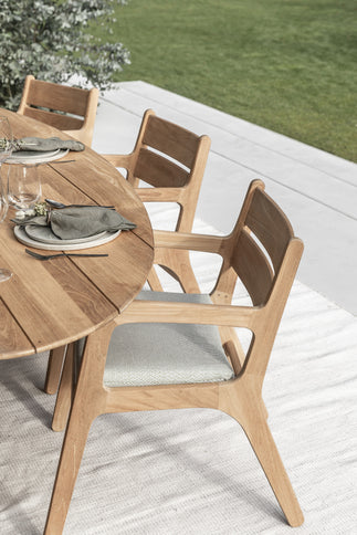 Wolfwood tuinmeubelen Norden dining chair teak | zonder kussen