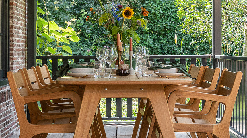 Wolfwood tuinmeubelen Norden dining chair teak | zonder kussen