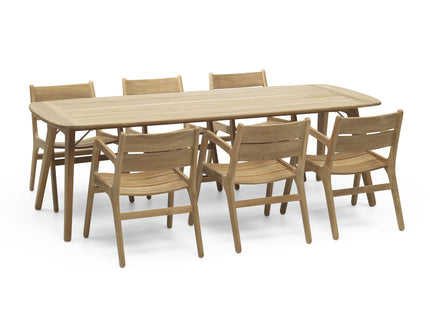 Wolfwood tuinmeubelen Norden dining chair teak | zonder kussen