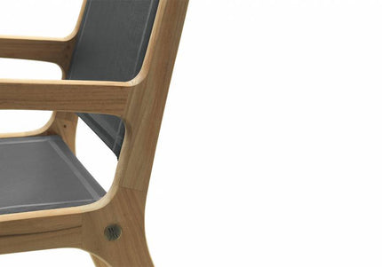 Wolfwood tuinmeubelen Norden dining tuinstoel met textileen
