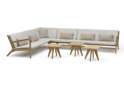 Wolfwood tuinmeubelen Norden loungeset | grote hoekopstelling