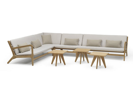 Wolfwood tuinmeubelen Norden loungeset | grote hoekopstelling