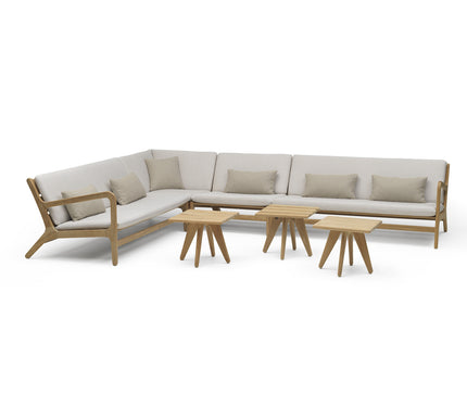 Wolfwood tuinmeubelen Norden loungeset | grote hoekopstelling