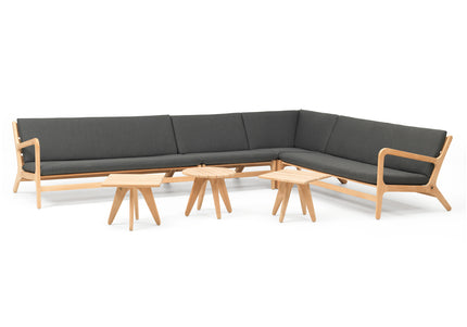 Wolfwood tuinmeubelen Norden loungeset | grote hoekopstelling