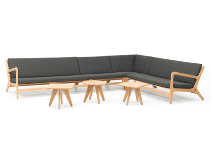 Wolfwood tuinmeubelen Norden loungeset | grote hoekopstelling