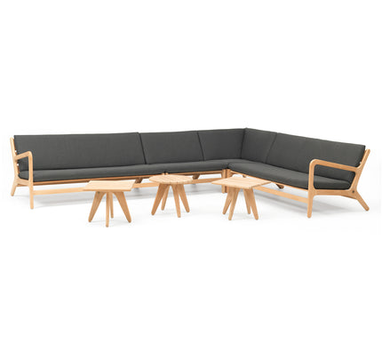 Wolfwood tuinmeubelen Norden loungeset | grote hoekopstelling