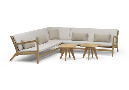 Wolfwood tuinmeubelen Norden loungeset | kleine hoekopstelling
